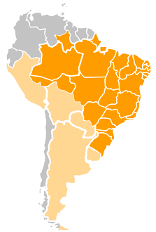 Mapa da America do Sul