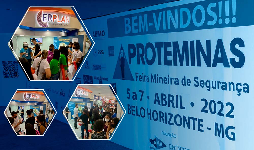 Stand da Erplan na Feira PROTEMINAS 2022